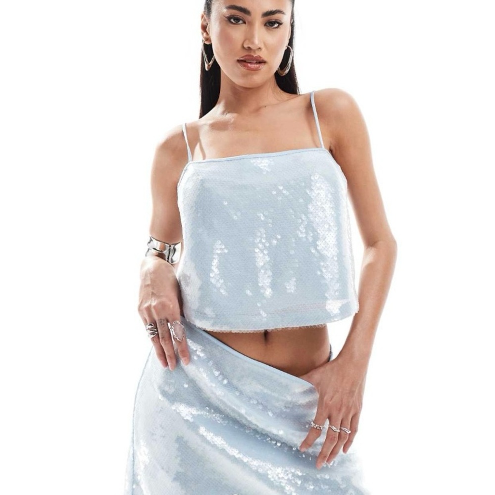 Abercrombie & Fitch Sequin Crop top